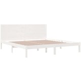 Posteljni okvir bel iz trdne borovine 200x200 cm, (20646430) | Shoptok.si
