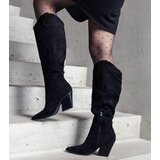 Gemre Black insulated heeled cowboy boots Arsenio | Shoptok.si