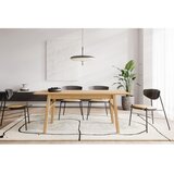 Woodman Raztegljiva jedilna miza z dodatno ploščo v hrastovem dekorju 90x180 cm Curved – | Shoptok.si