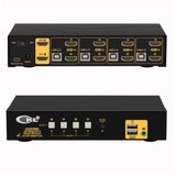  hdmi kvm usb svič & spliter CKL-942HUA-1A 4-IN/2-OUT hdmi 2.0 compliant up to 4K hdtv (@60Hz), with audio & microhpone, 2 x extra usb 2.0 port, svič mode: push button / hotkey / mouse click / wired remote / auto scan | ePonuda.com