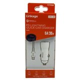  auto punjač linkage LKC-36 lightning 6A 38W beli Cene