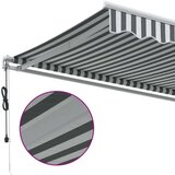 vidaXL Tenda na automatsko uvlačenje antracit i bijela 350x250 cm | shoptok.hr