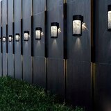  LED solarna zidna lampa LED/3,7V 300 mAh IP44 crna | Eponuda.com