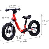 Royal Baby bicikl bez pedala - crveni | shoptok.hr