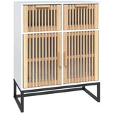  Komoda bijela 60 x 30 x 75 cm od konstruiranog drva | shoptok.hr