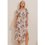 Trend Alaçatı Stili Dress - Beige - A-line Cene