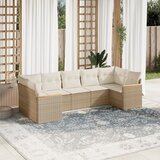 vidaXL 7-dijelni set vrtnih sofa od poliratana s jastucima bež | shoptok.hr