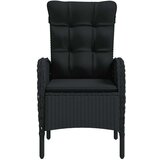  7-dijelni vrtni blagovaonski set s jastucima crni | shoptok.hr
