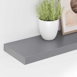  Plutajuće zidne police 2 kom sive 90 x 23,5 x 3,8 cm MDF | shoptok.hr