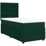 Box spring krevet s madracem tamnozeleni 80 x 200 cm baršunasti | shoptok.hr