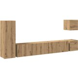 vidaXL TV omara 5-delna stenski artisan hrast inženirski les | Shoptok.si