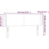  Uzglavlje s ušima tamnozeleno 147x16x78/88 cm baršunasto | shoptok.hr