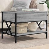 Stolić za kavu siva boja hrasta 70x50x50 cm od drva i metala | shoptok.hr