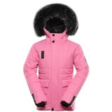 Alpine pro Children's jacket with ptx membrane WERDO pink cosmos Cene