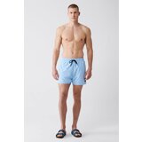 Avva Men's Light Blue Quick Dry Standard Size Flat Swimwear Marine Shorts Cene