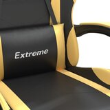  Okretna igraća stolica crno-zlatna od umjetne kože | shoptok.hr