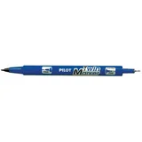 marker z dvojno konico, moder