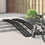  Sklopiva rampi za motocikle 340 kg po rampi 2 pcs Crna Aluminij | Eponuda.com