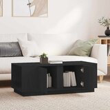 Stolić za kavu crni 110 x 50 x 40 cm od masivne borovine Crna | Shoptok.si
