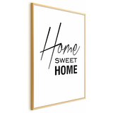  Plakat - Black and White: Home Sweet Home 40x60 Zlatni okvir | shoptok.hr