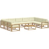  Set vanjskih sofa 10 kom. Bijela i krem | shoptok.hr