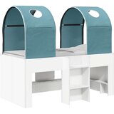  Krevet s Tunelom 4 pcs Bijela i svjetloplava Konstruirano drvo - Bijela i svjetloplava | shoptok.hr