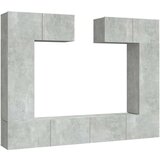  6-dijelni set TV ormarića siva boja betona drveni | shoptok.hr