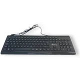 Tipkovnica USB, žičana, tanka, crna, HR znakovi, MROS101-HRSI