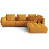 Micadoni Žuta kutna garnitura od bouclé tkanine (s desnim kutom) Bloom – Home Cijene