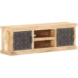 vidaXL TV ormarić s čeličnim vratima 120x30x40 cm masivno drvo manga | shoptok.hr