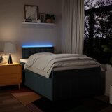  Krevet s oprugama i madracem plavi 120 x 190 cm od tkanine | shoptok.hr