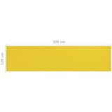Balkonski zastor žuti 120 x 500 cm HDPE | shoptok.hr