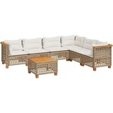 vidaXL 7-dijelni set vrtnih sofa od poliratana s jastucima bež | shoptok.hr