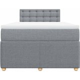 Krevet s oprugama i madracem svjetlosivi 120x190 cm od tkanine | shoptok.hr