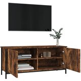 TV ormarić s vratima boja hrasta 102x35x45 cm konstruirano drvo | shoptok.hr