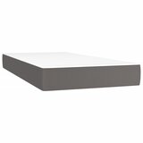  s oprugama i madracem sivi 120x190 cm od umjetne kože | shoptok.hr