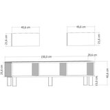 Hanah home tv polica polen bohem - white | Eponuda.com
