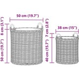 Vazon koš s pohranom 2 pcs Siva Lacak ratan - Siva | shoptok.hr
