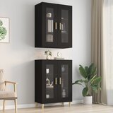 vidaXL Viseći zidni ormarić crni 69,5 x 34 x 90 cm | shoptok.hr