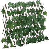 vidaXL Umetna trta raztegljiva ograja zelena 190x60 cm u