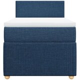  Krevet s oprugama i madracem plavi 90 x 190 cm od tkanine | shoptok.hr