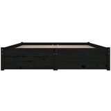  Za krevet s ladicama crni 140 x 190 cm | shoptok.hr