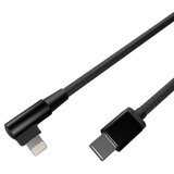 Gembird CC-USB2-CMLML-0.2M Kabl USB-C na 8pin pod uglom 02m Black | ePonuda.com