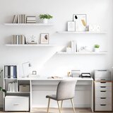  Polica na zidu Zidne 4 pcs Bijeli mramor 120 x 23,5 x 4 cm | Eponuda.com