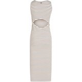 O'neill Jess Midi Rib Dress white yarn dye stripe | Shoptok.si
