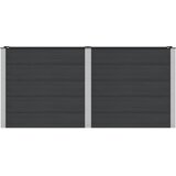  Vrtna visoka greda Črna 200 x 50 x 91 cm, (5000287779) | Shoptok.si