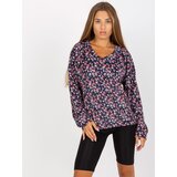 RUE PARIS Blouse-RV-BZ-8132.60-navy blue | shoptok.hr