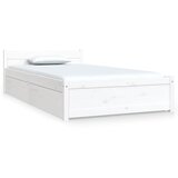  Okvir za krevet s ladicama bijeli 90 x 190 cm jednokrevetni | shoptok.hr