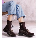 Gemre Brown ankle boots with fabric upper Kris | shoptok.hr