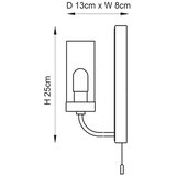  Endon 92960 - Kupatilsko zidno svetlo EDREA 1xG9/3W/230V IP44 sjajni hrom | Eponuda.com